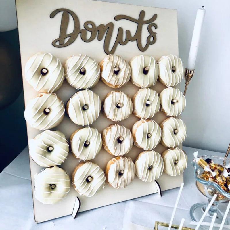 Rustic Wooden Donut Display