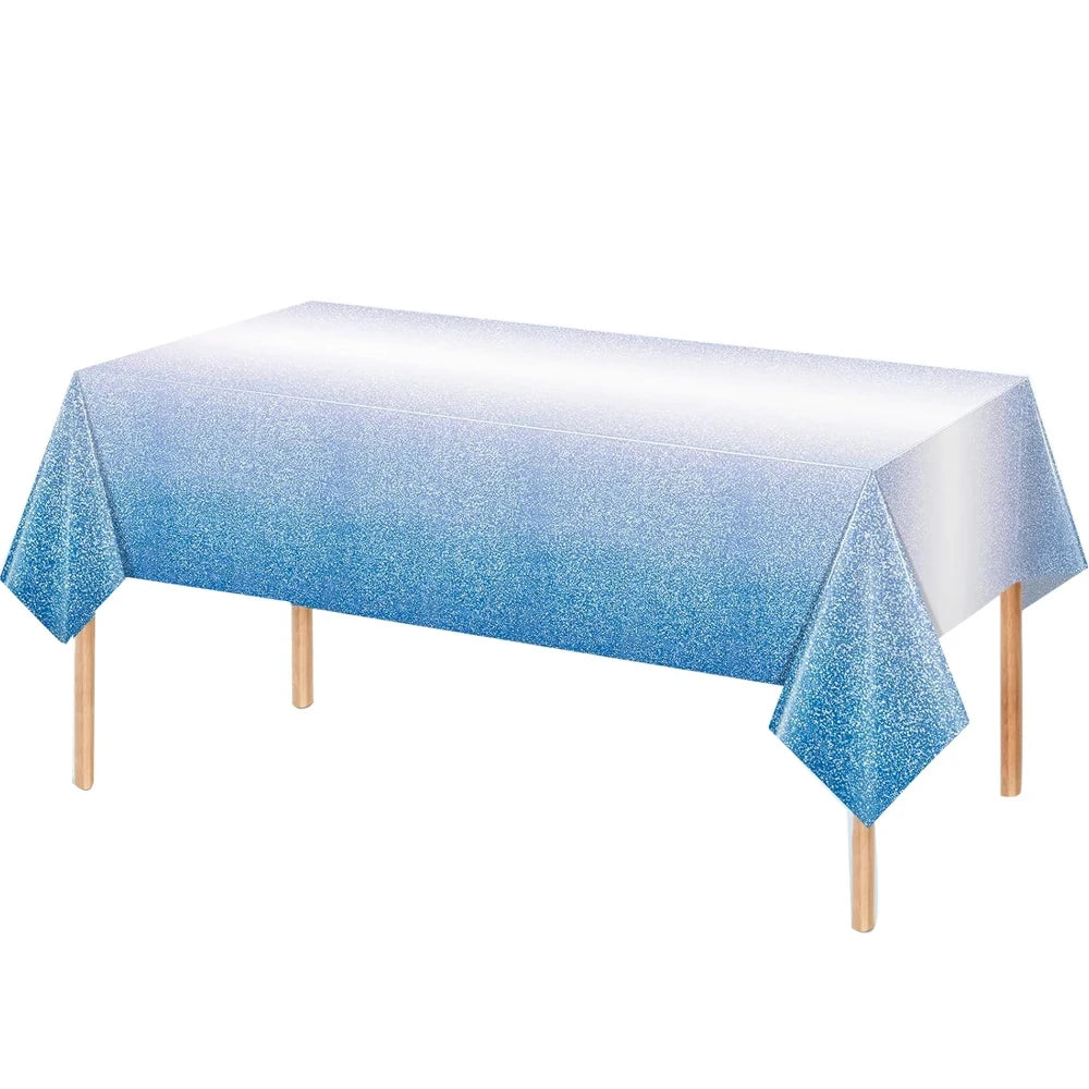 Ombre Blue Tablecloth for Rectangle Table
