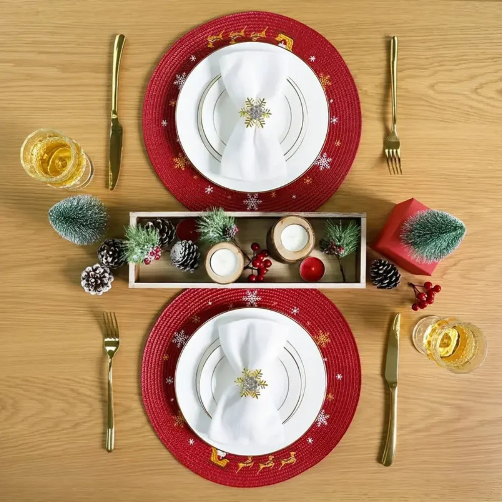 Holiday Round Placemats