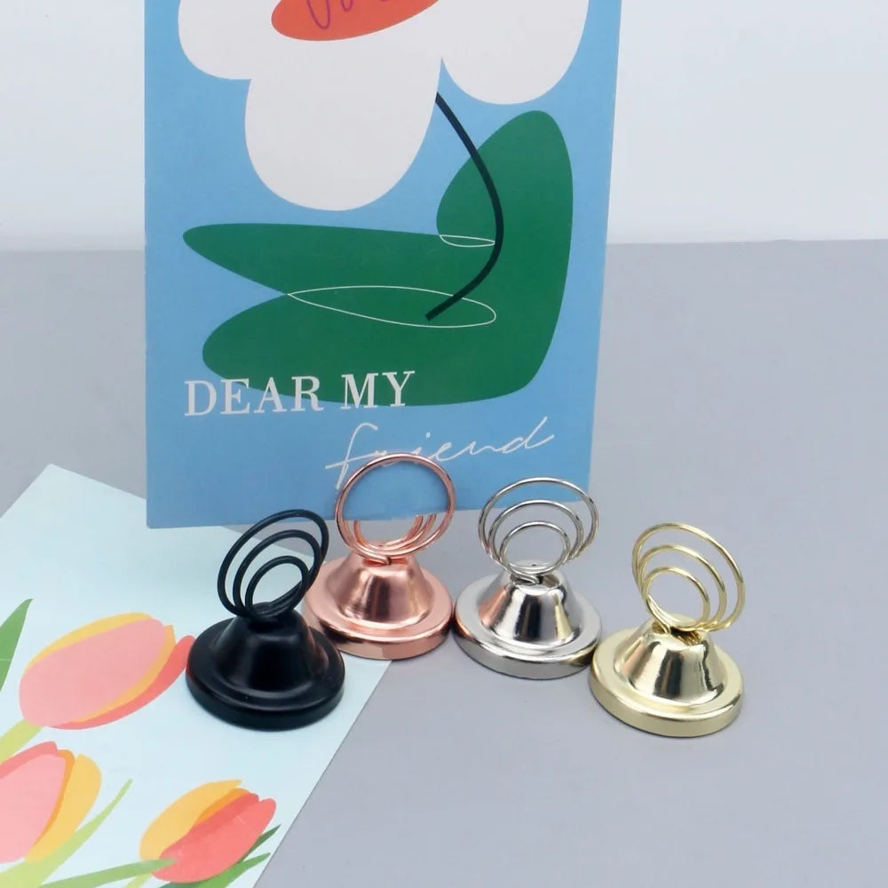 4pcs Seat Card Holder Stainless Steel