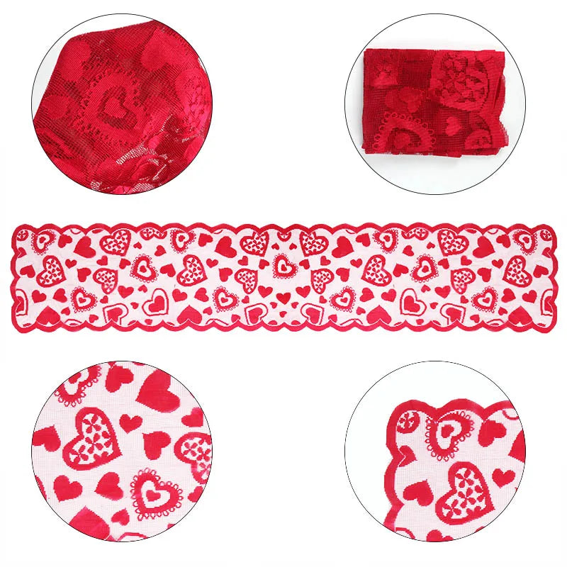 Valentine's Day Romantic Table Runner