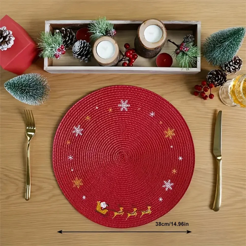 Holiday Round Placemats