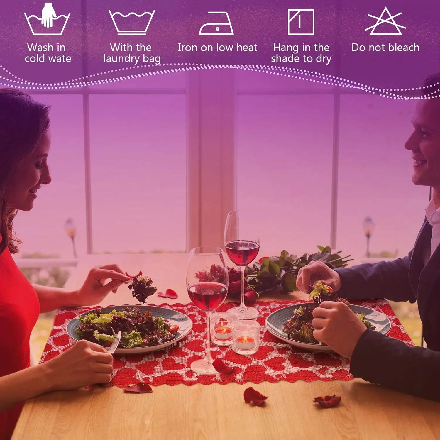 Red  Heart Table Runner