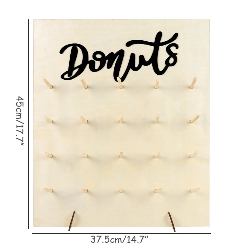 Rustic Wooden Donut Display
