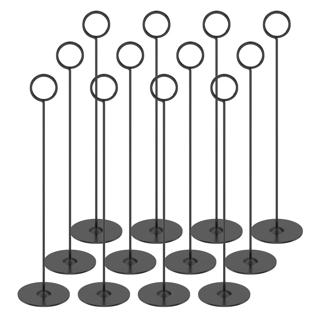 12Pcs Metal Table Number Holder