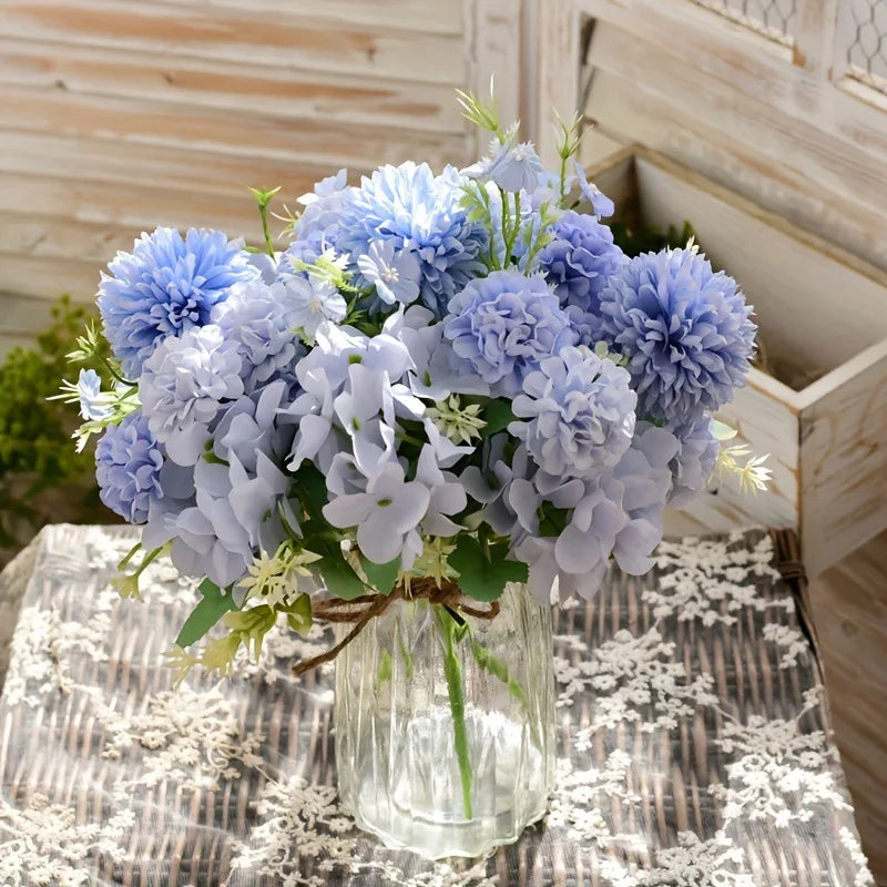 Artificial hydrangea flower