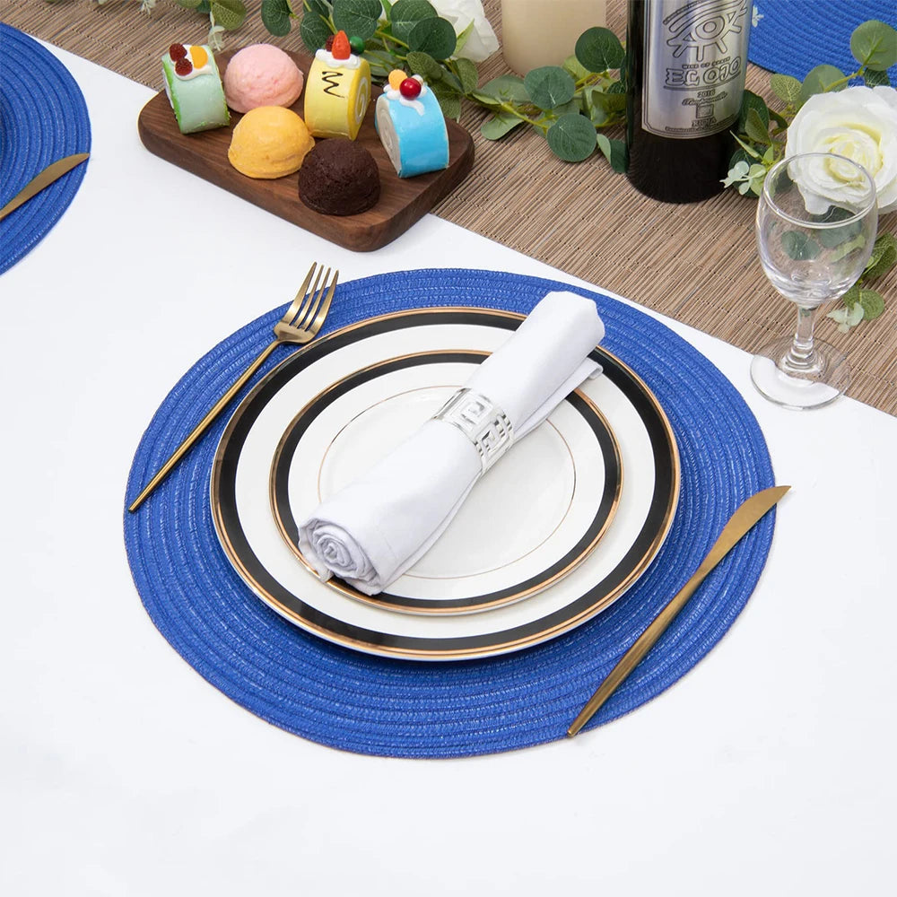 1pc 12inch Round Braided Placemats