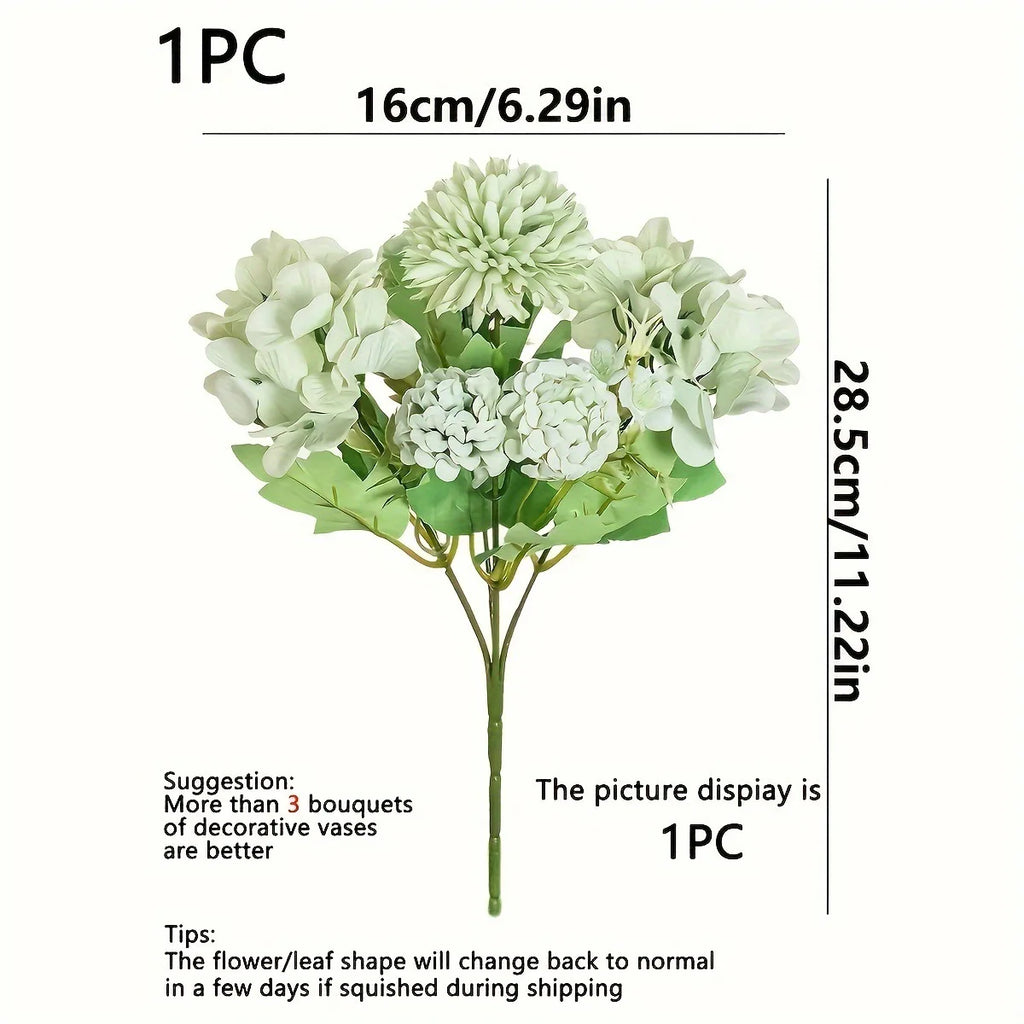 Artificial hydrangea flower