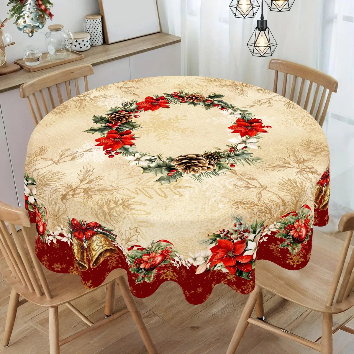 Vintage Christmas Tablecloth