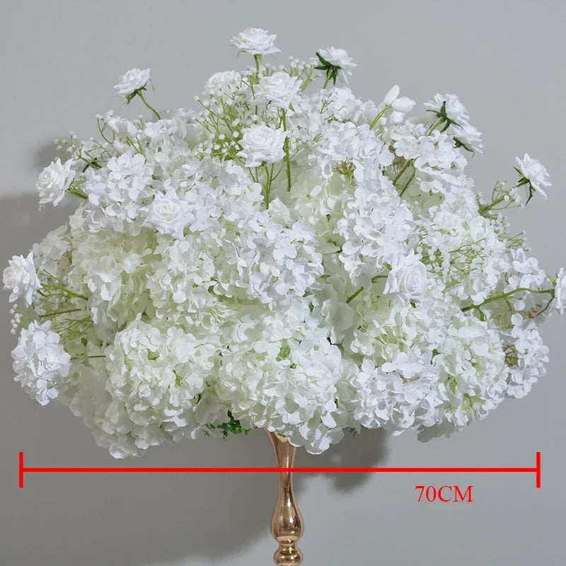 Artificial White Hydrangea Flower