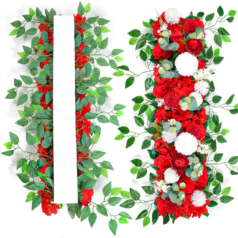 Luxury Artificial Rose Flower Row Centerpiece