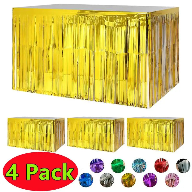 New 4/2/1Pack Table Skirt