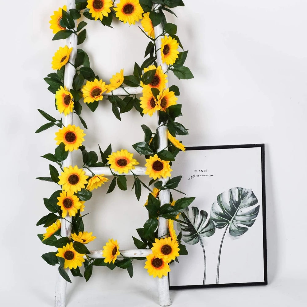 Artificial Sunflower Vine Hanging Wall Flowers