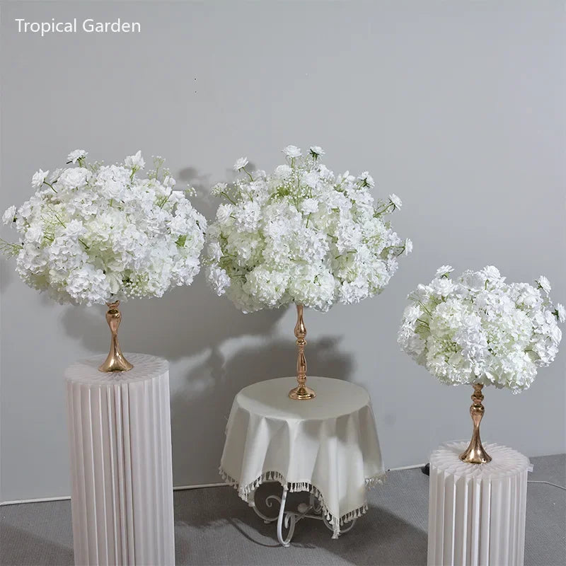 Artificial White Hydrangea Flower