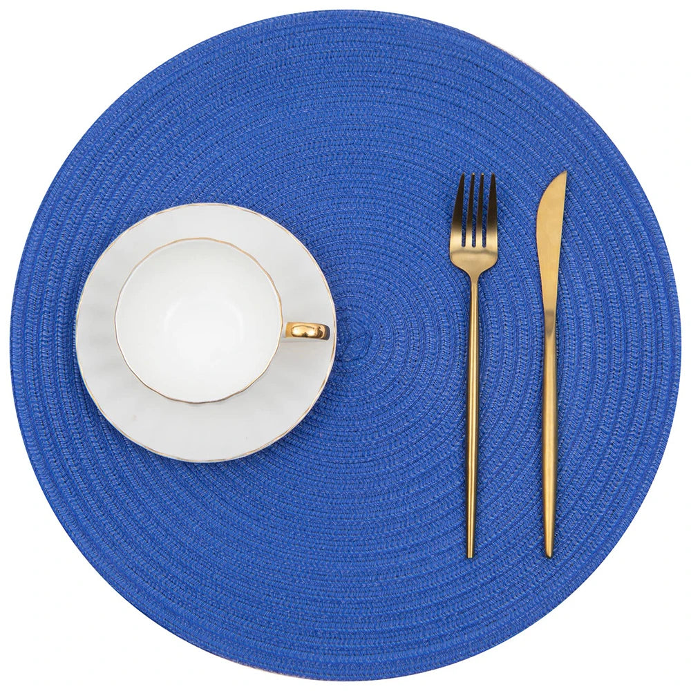 1pc 12inch Round Braided Placemats