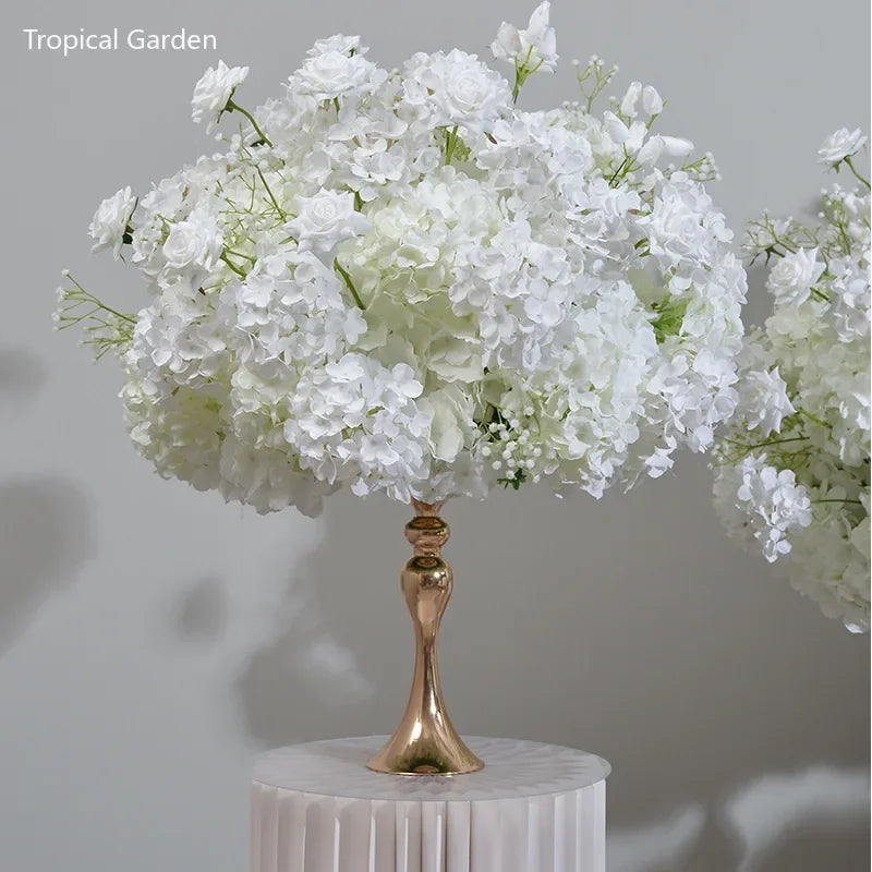Artificial White Hydrangea Flower