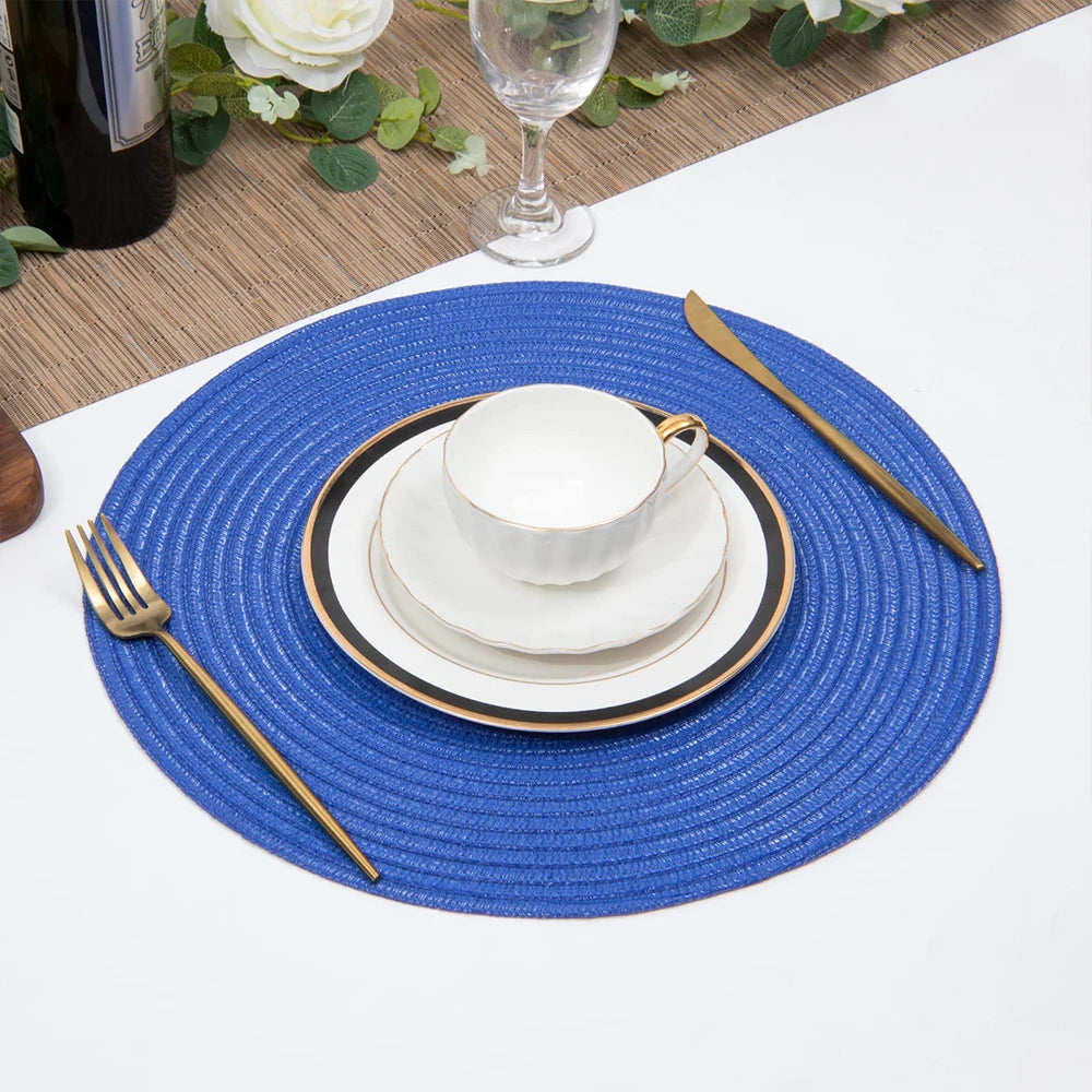 1pc 12inch Round Braided Placemats