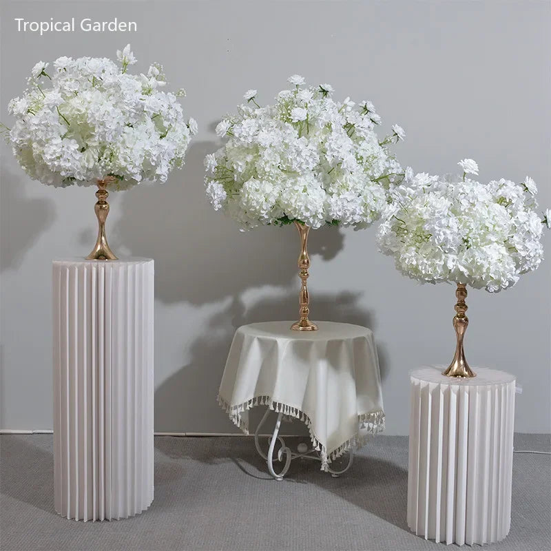 Artificial White Hydrangea Flower