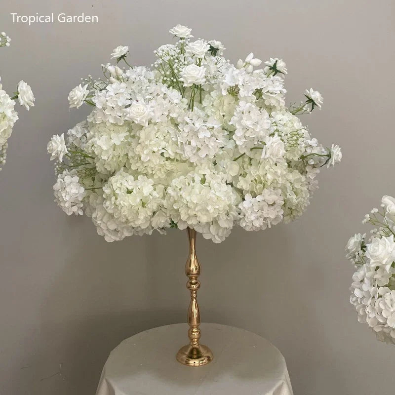Artificial White Hydrangea Flower