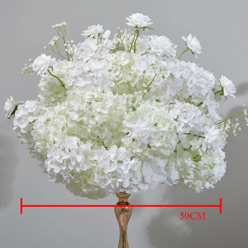 Artificial White Hydrangea Flower