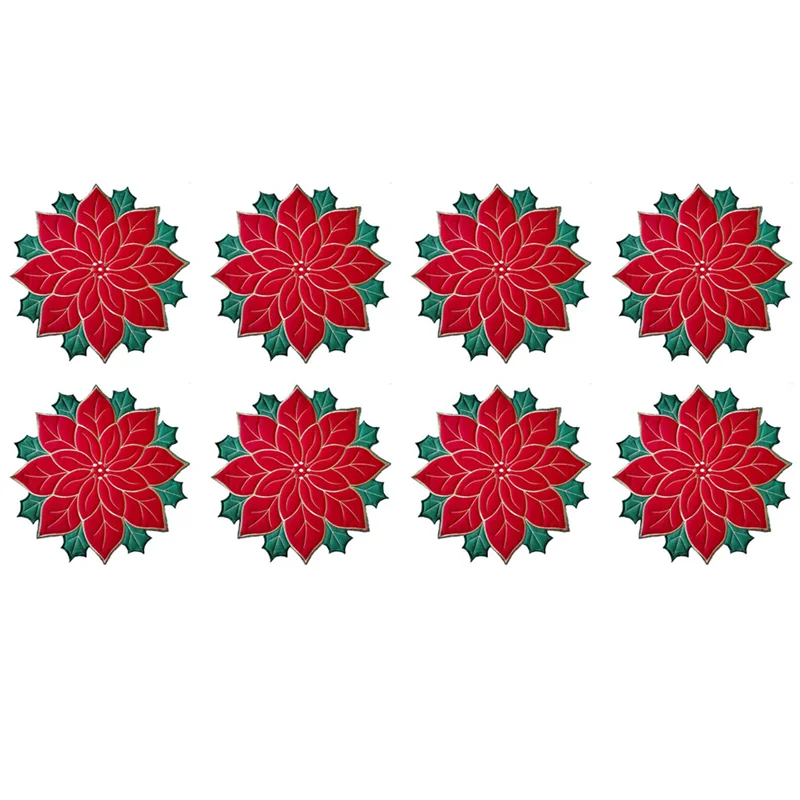 Christmas Embroidered Placemats