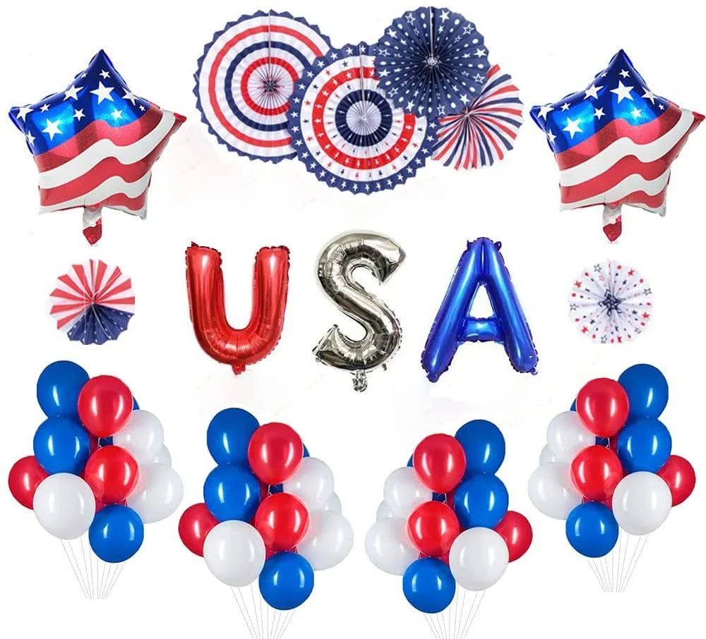 4th of July Decorations Set 34 PCS