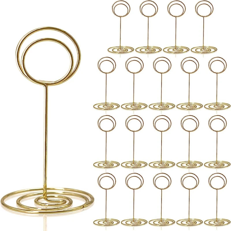 20Pcs - Table Number Holders or Place Card Holder