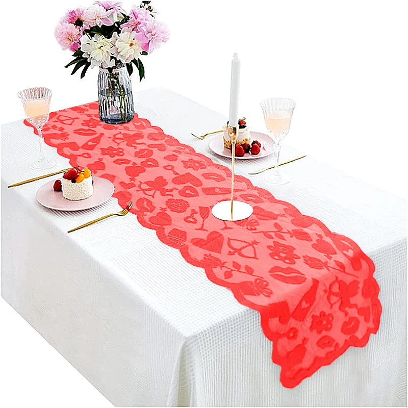 Red  Heart Table Runner