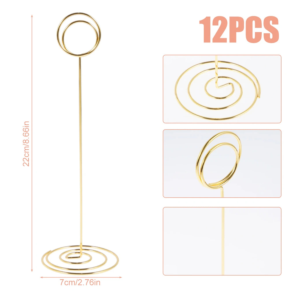 12Pcs Table Number Holder