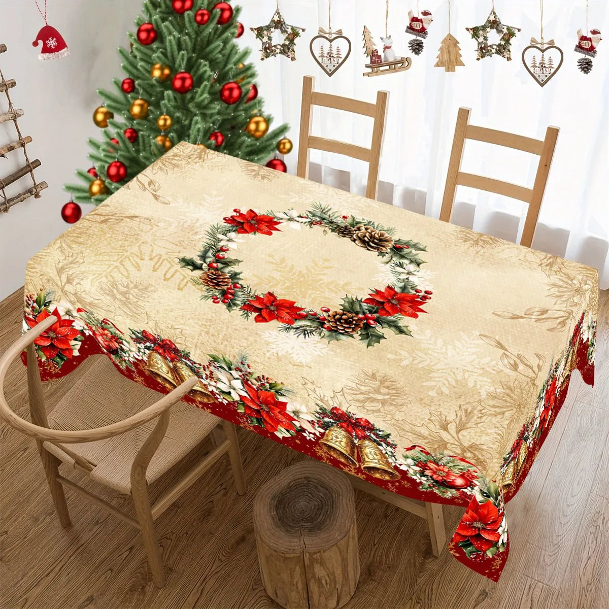 Vintage Christmas Tablecloth