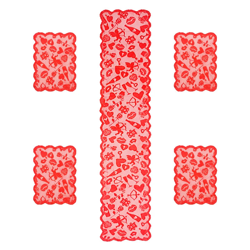 Red  Heart Table Runner