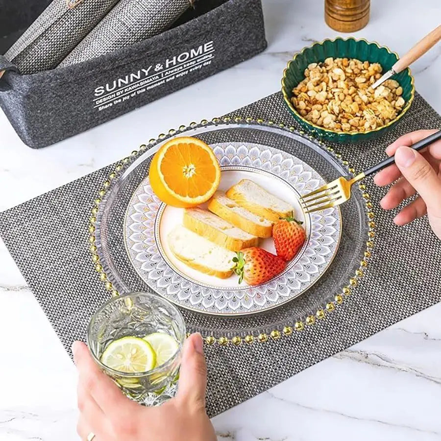 Placemats Set of 6 - Heat Resistant Non-Slip