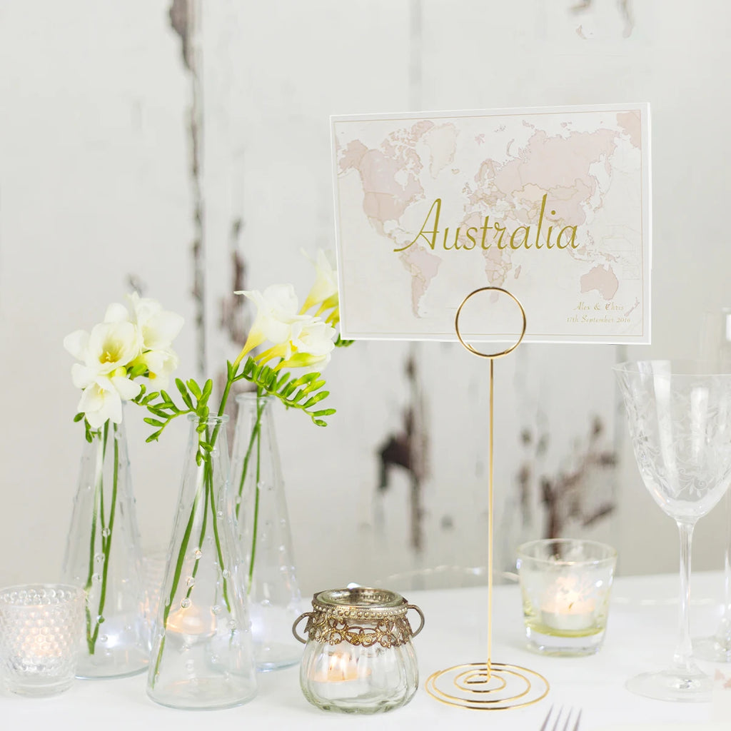 12Pcs Metal Table Number Holder