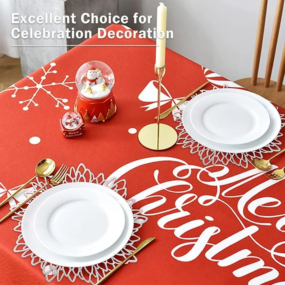 Set of 6 Round Holiday Placemats