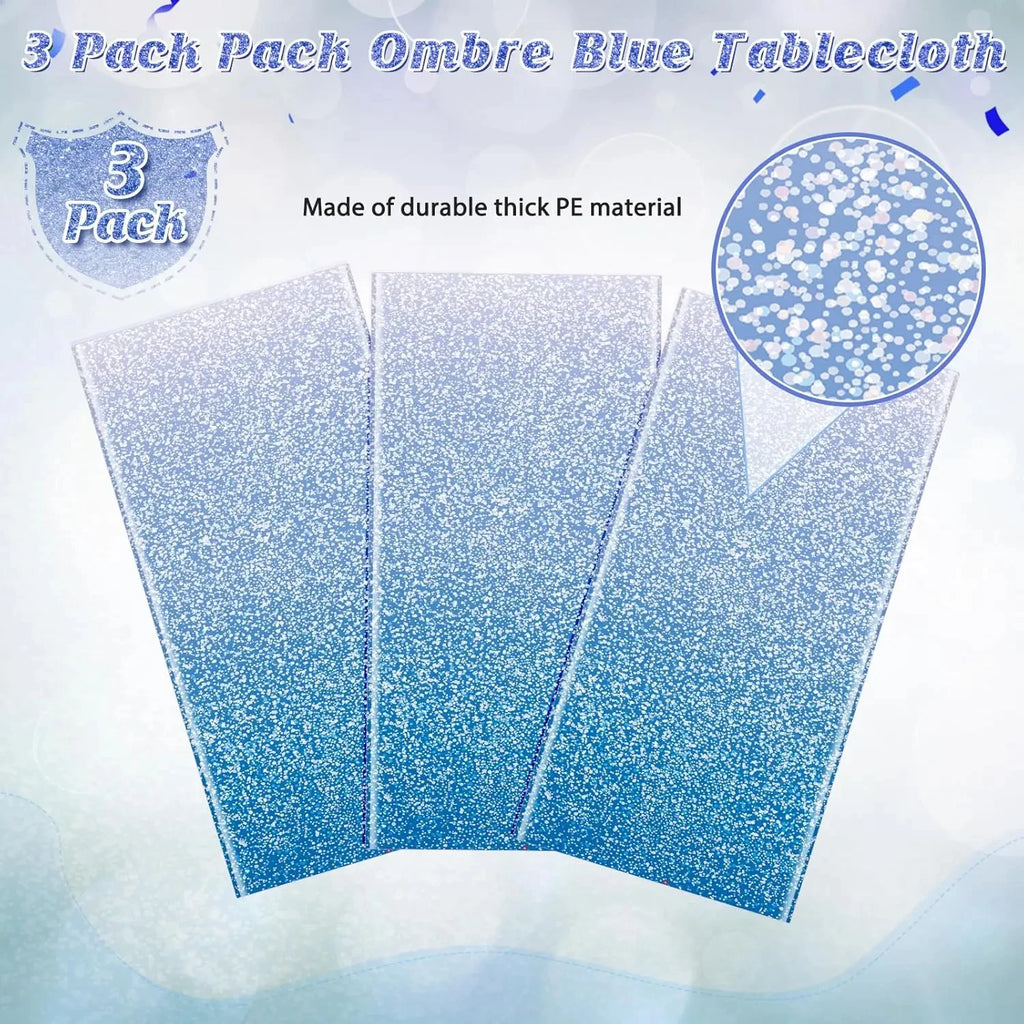 Ombre Blue Tablecloth for Rectangle Table