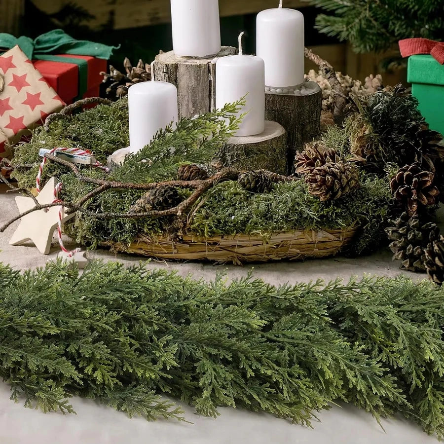 Artificial Cypress Leaf Garland