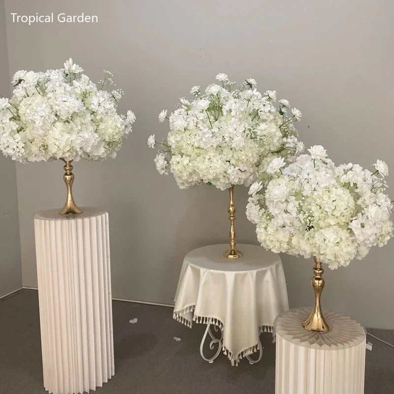 Artificial White Hydrangea Flower