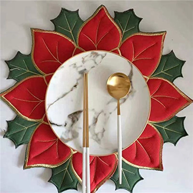 Christmas Embroidered Placemats