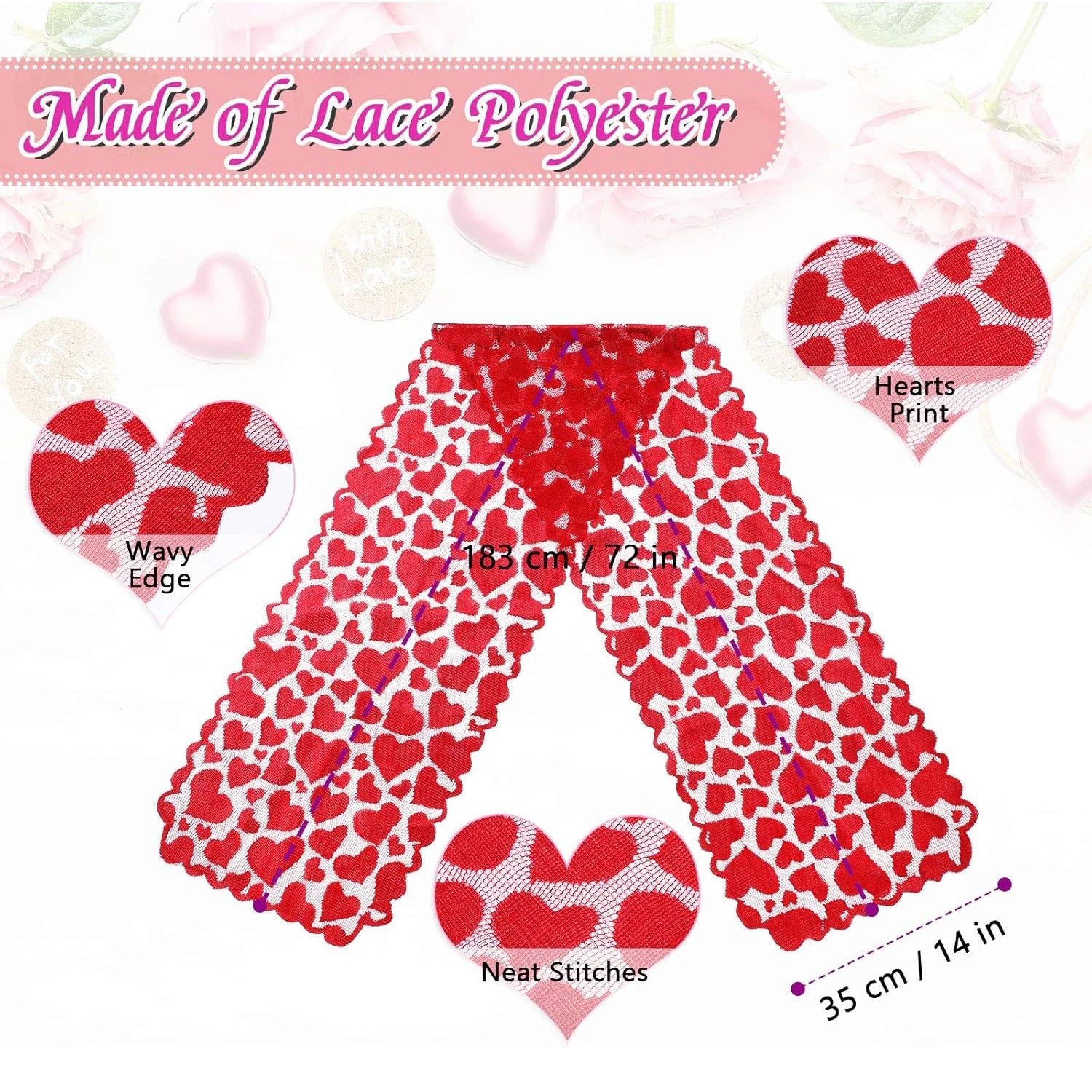 Red  Heart Table Runner