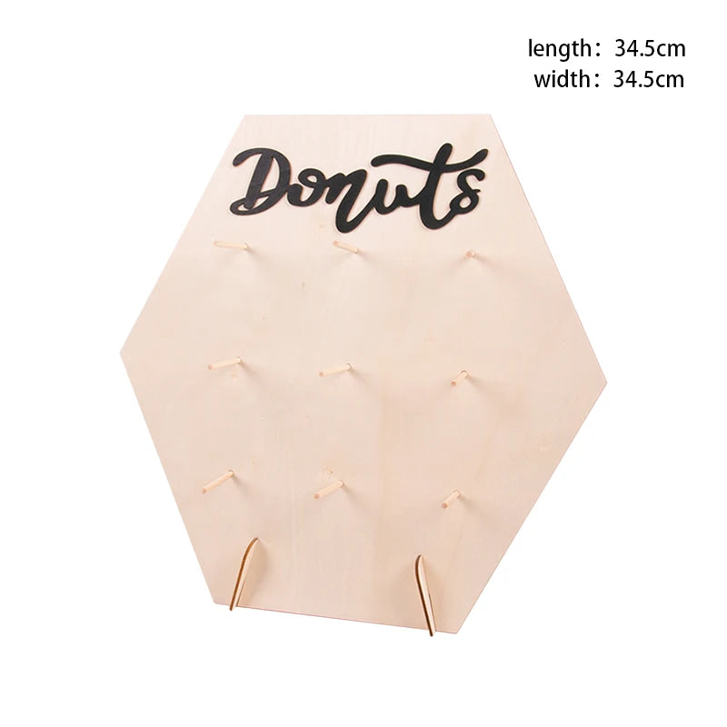 Rustic Wooden Donut Display