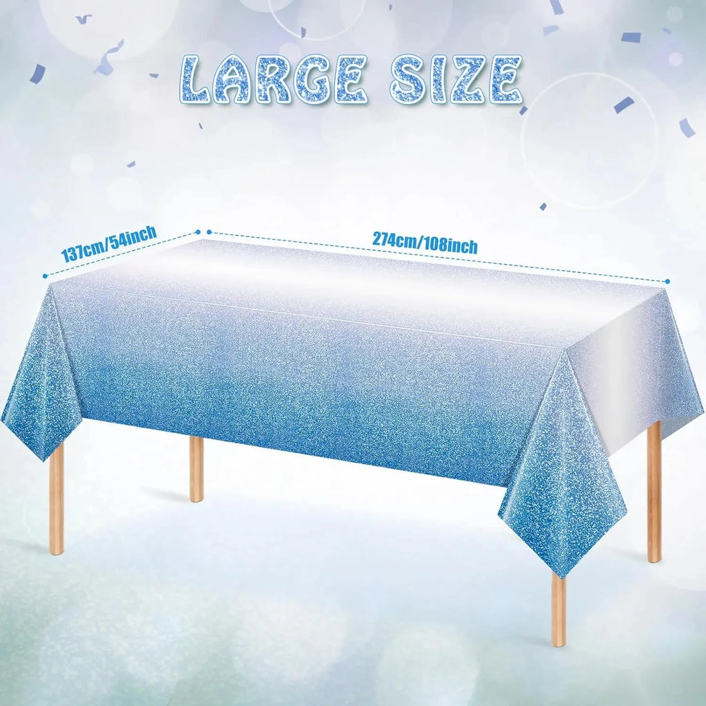Ombre Blue Tablecloth for Rectangle Table