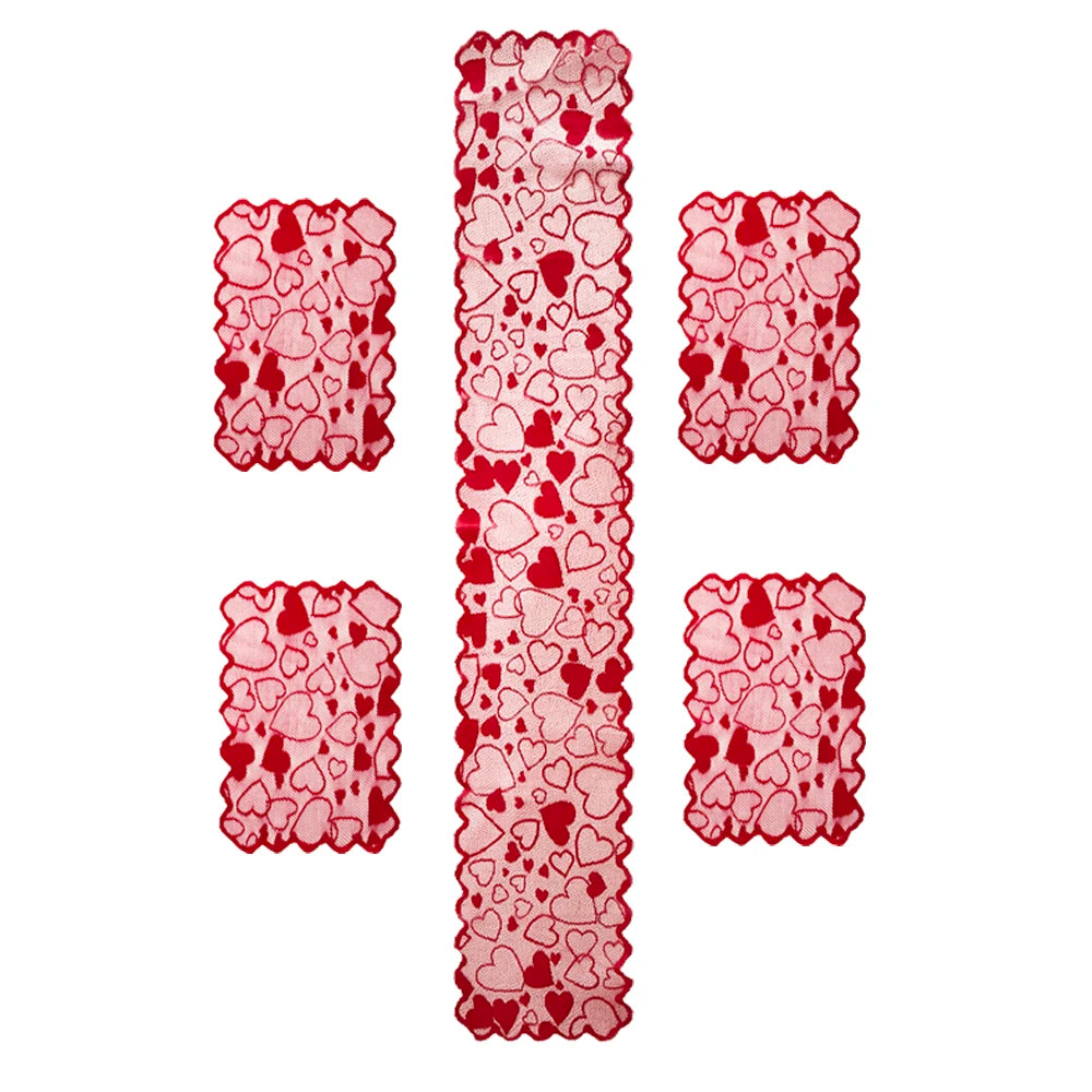 Red  Heart Table Runner