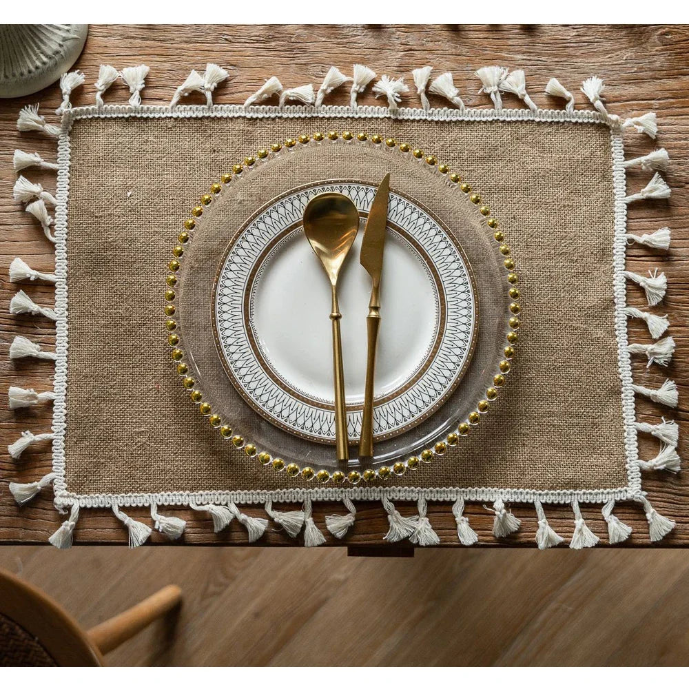 2 PCS Braided Heat Resistant Placemats