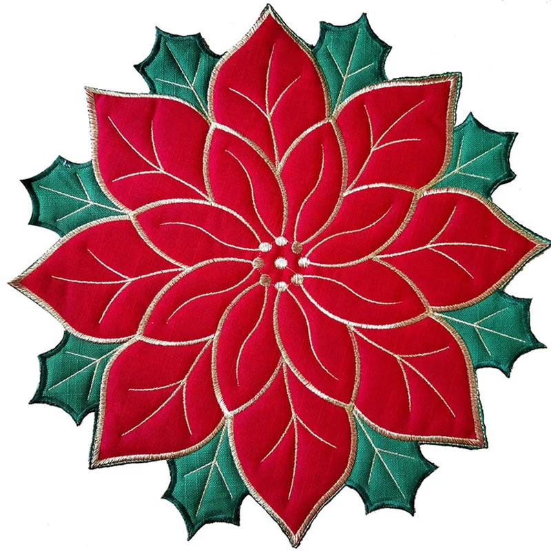 Christmas Embroidered Placemats