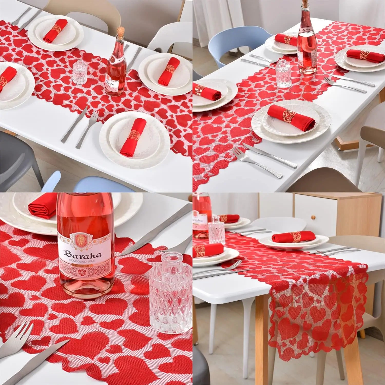 Red  Heart Table Runner