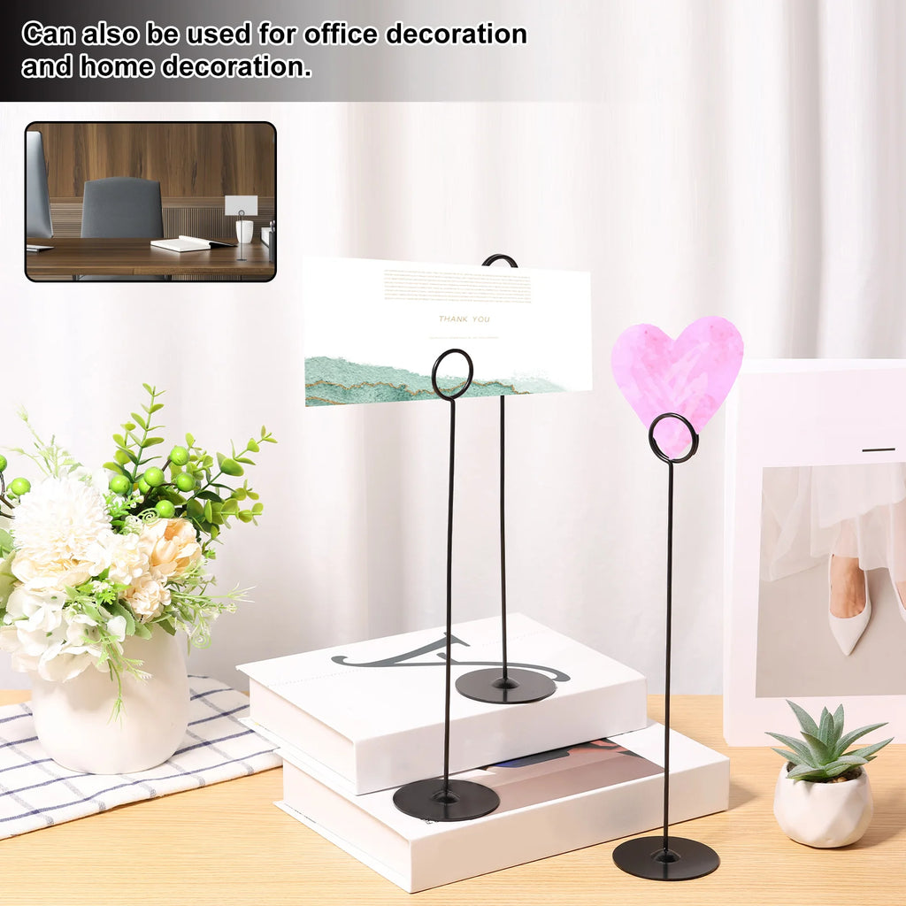 12Pcs Metal Table Number Holder