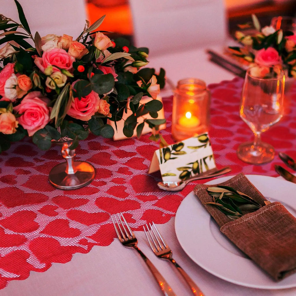 Red  Heart Table Runner