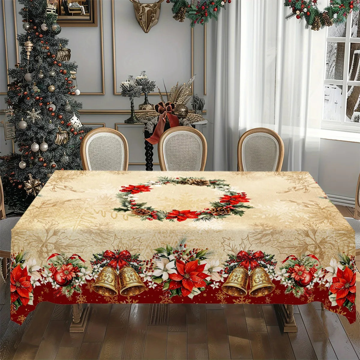 Vintage Christmas Tablecloth
